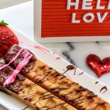 Chocolate Dipped Waffle Sticks