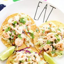 Lime and Cilantro Shrimp Tostadas