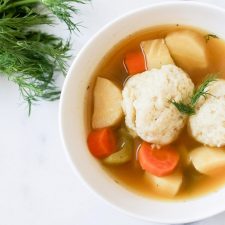 Vegetarian Matzo Ball Soup
