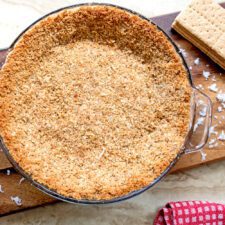 Toasted Coconut Graham Cracker Pie Crust