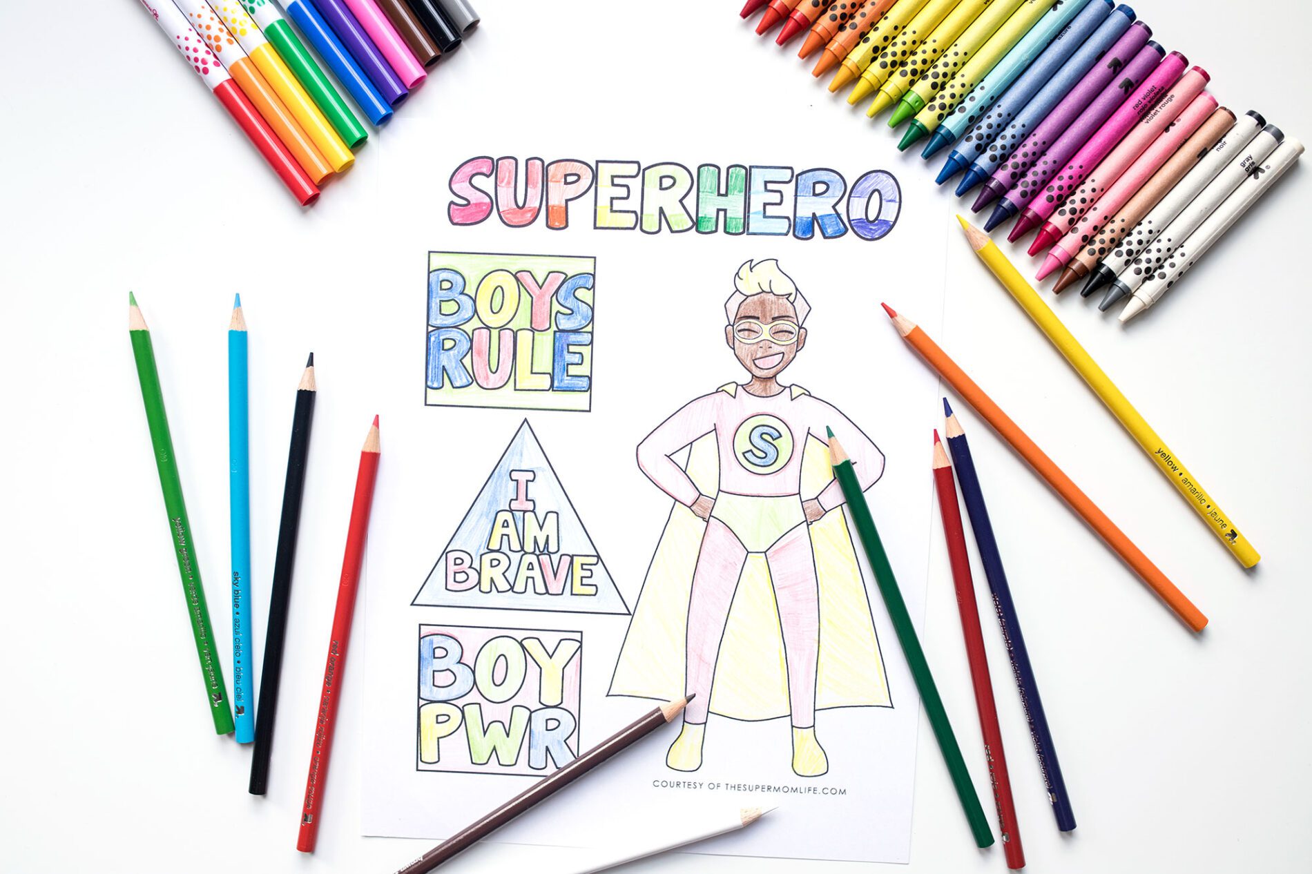 Superhero Coloring Pages Free Printable - The Super Mom Life