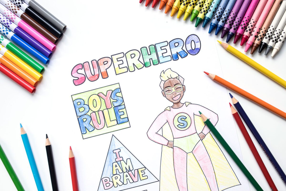Superhero Coloring Pages Free Printable - The Super Mom Life
