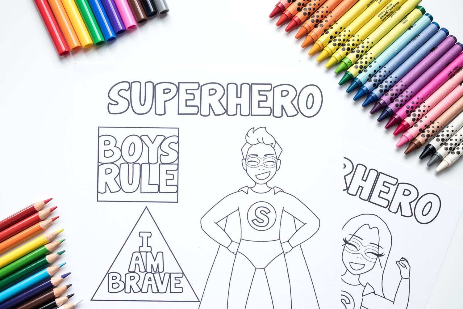 Superhero Coloring Pages Free Printable - The Super Mom Life