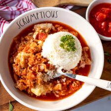 Slow Cooker Hungarian Stuffed Cabbage Casserole