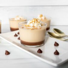 Caramel and Chocolate Panna Cotta