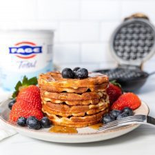 Greek Yogurt Waffles with Lactose Free Option