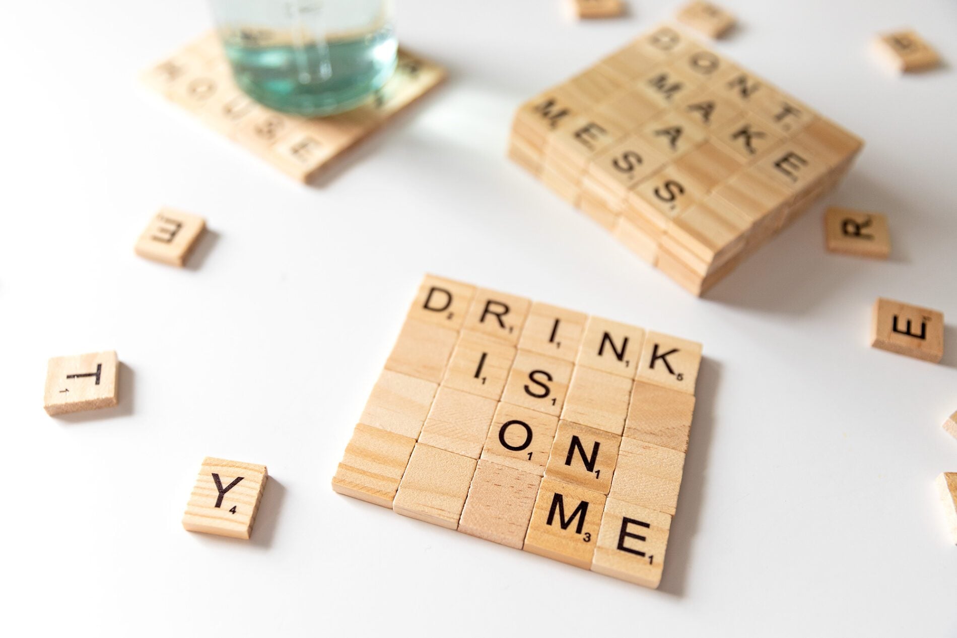 How to Make a Scrabble Tile Coaster - The Super Mom Life