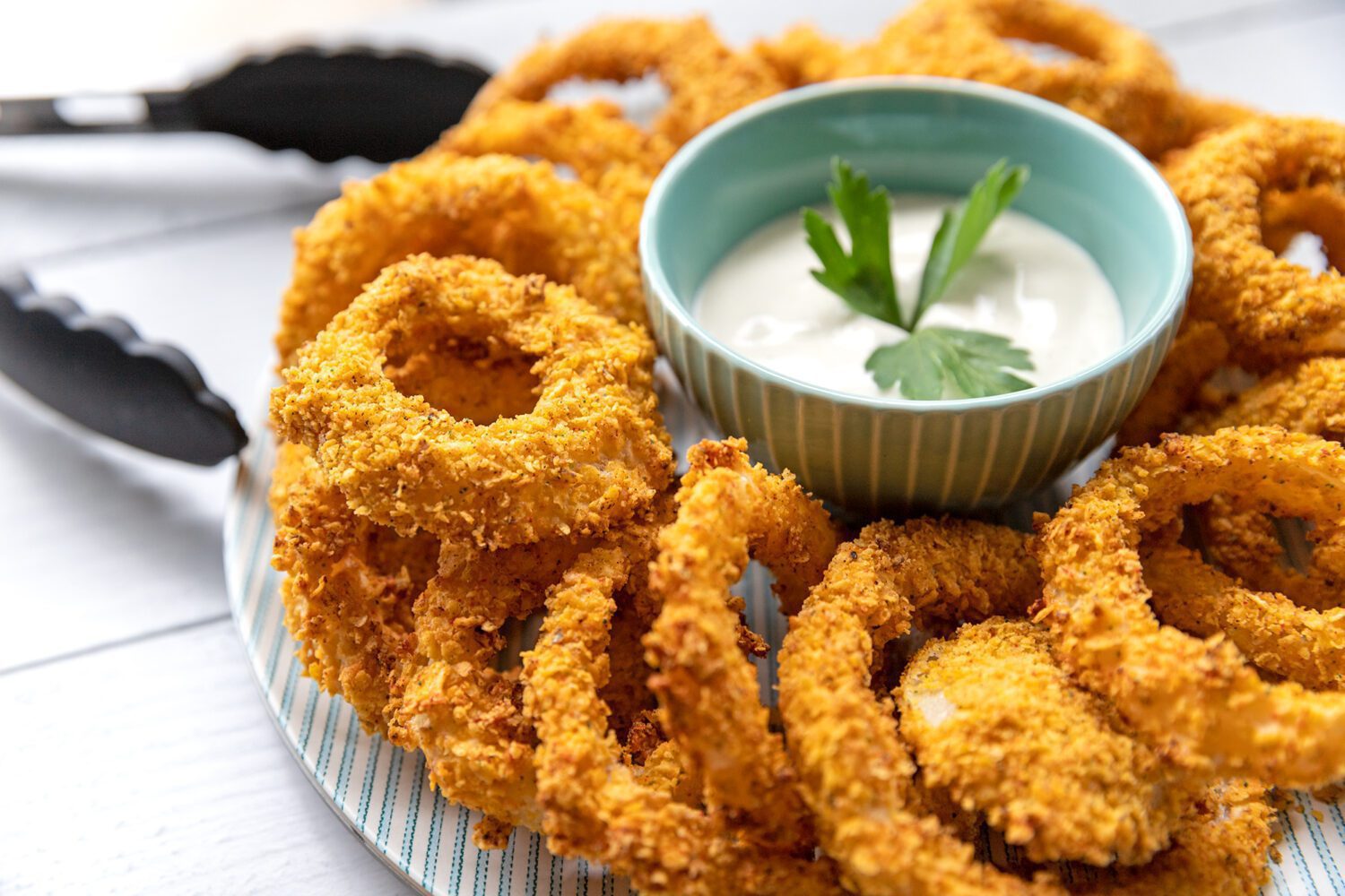 Frozen Onion Rings in the Air Fryer - Urban Bliss Life