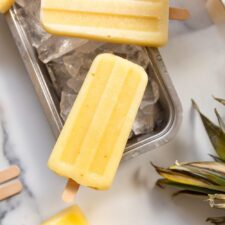 Dairy Free Dole Whip Popsicles