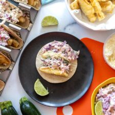 Zucchini Tempura Tacos