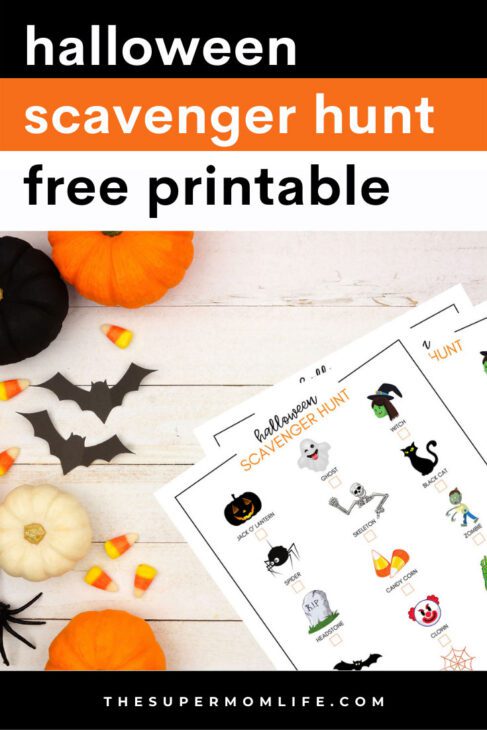 Halloween Scavenger Hunt Free Printable - The Super Mom Life