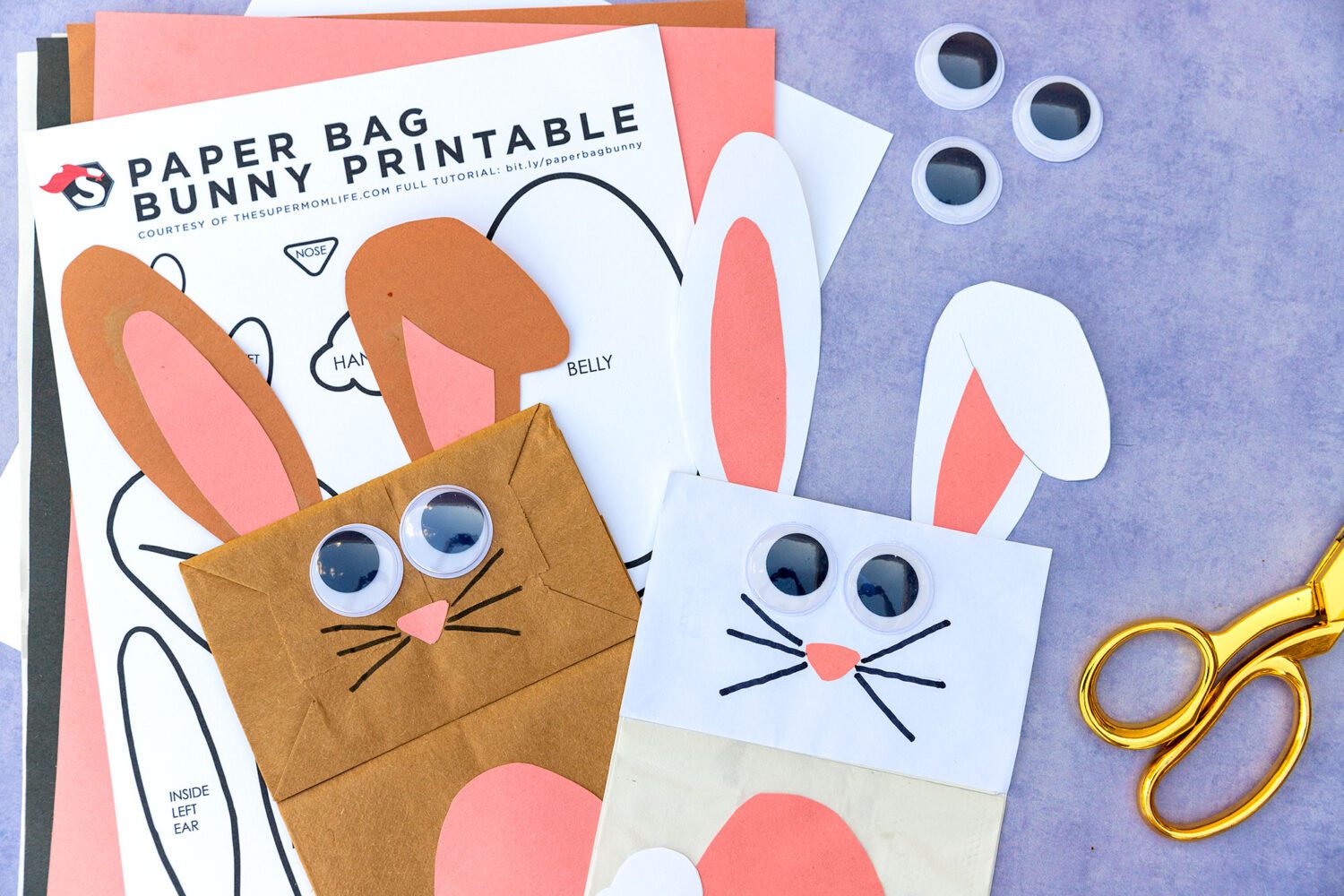 printable paper bag template