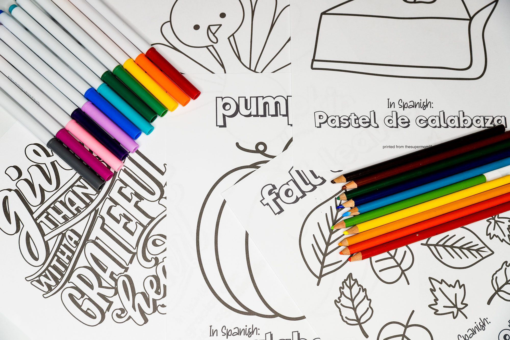 Thanksgiving Coloring Pages - The Super Mom Life