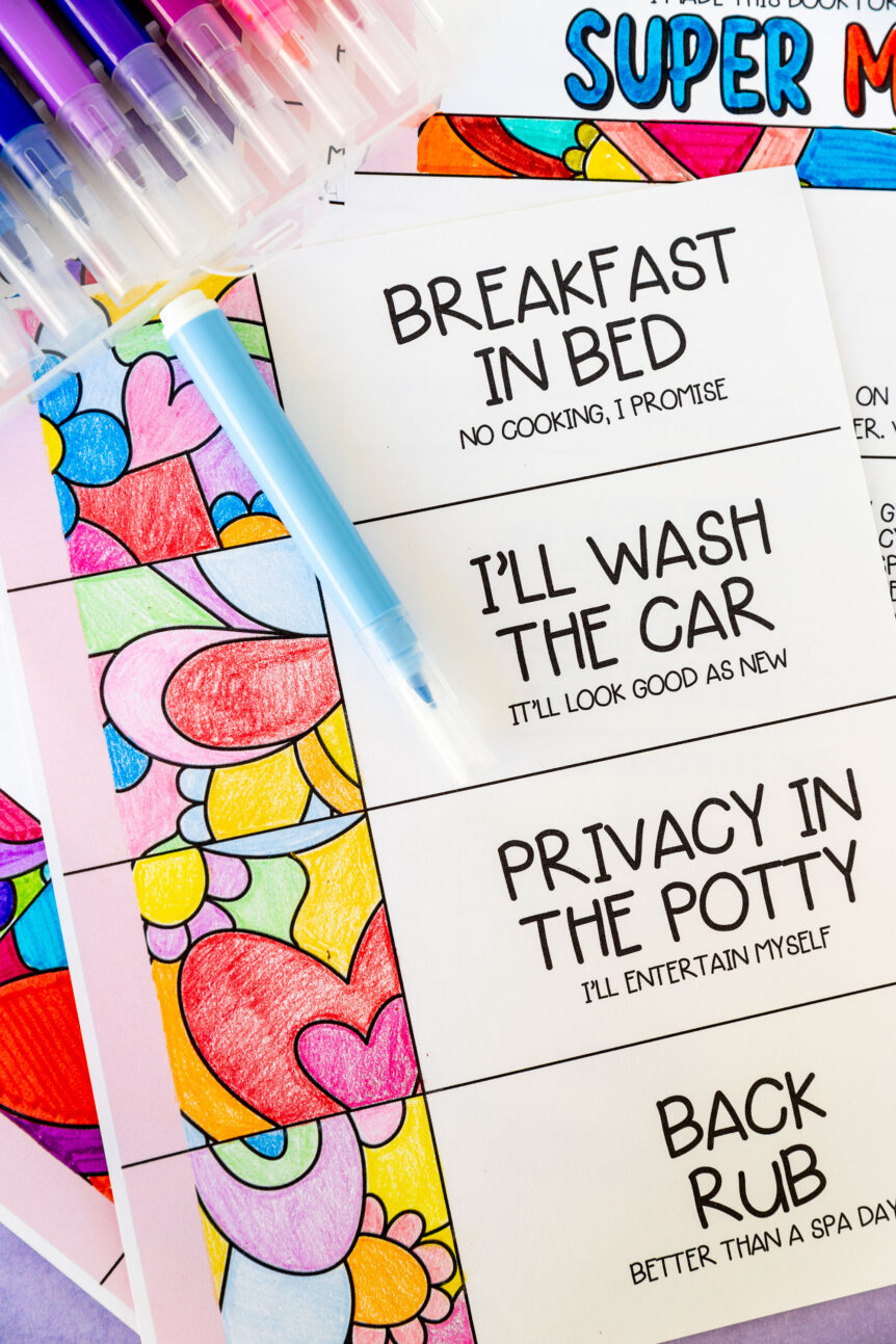 Super Mom Coupon and Activity Book Printable - The Super Mom Life