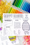 Easter Placemat and Activity Sheet Printable - The Super Mom Life
