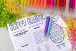Easter Placemat and Activity Sheet Printable - The Super Mom Life