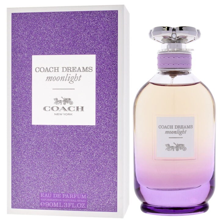 Coach Moonlight Dreams perfume with floral fruity fragrance notes and elegant bottle design